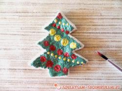 Елочка из соленого теста