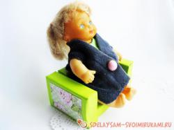 Кресло из спичечных коробков