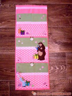 Изготовление текстильных кармашков для шкафчика