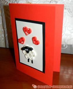 Открытка «Овечка»