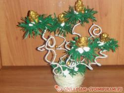 Топиарий с шишками