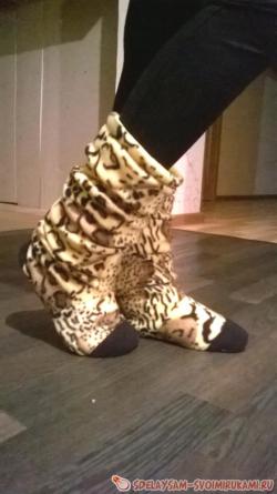 Домашние тапочки-валенки