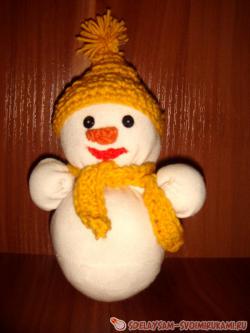 Снеговик из носка