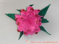 Заколка для волос «Георгин»