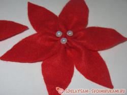 Мастер-класс по созданию цветка пуансеттии