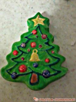 Елочные игрушки из гипса