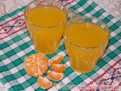 Кисель из мандаринов