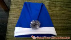 Новогодний колпачок из флиса