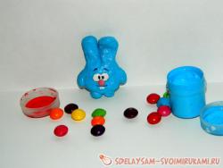 Магнит из соленого теста «Смешарик Крош»