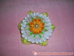 Зажим «Пышная ромашка»