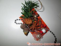 Новогодние магниты в стиле бидермейер