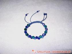 Плетеный браслет «Двойная шамбала»