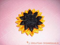 Зажим для волос «Подсолнух»