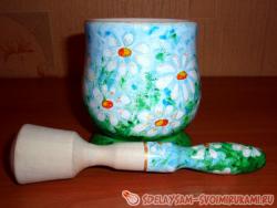 Роспись ступки и пестика