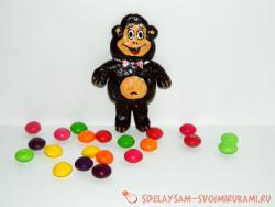 Обезьянка из соленого теста