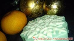 Мыловарению с использованием формы «Снежинка»