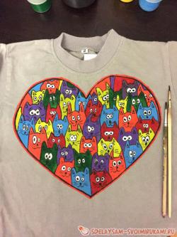 Роспись детской футболки