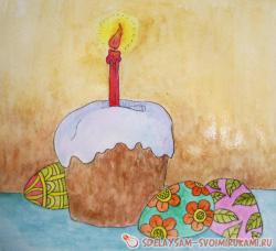 Как нарисовать Пасху