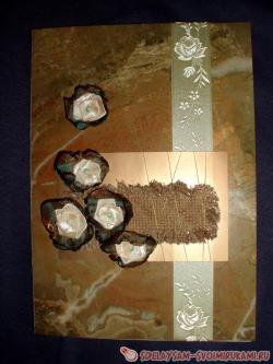 Открытка с налётом стиля «кантри» в натуральных тонах