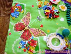 Шьем развивающий текстильный коврик для девочки