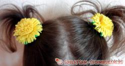 Заколка для волос «Одуванчики»