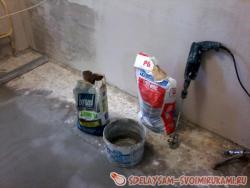 Подготовка пола под укладку плитки