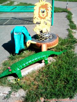 Поделки из старых покрышек