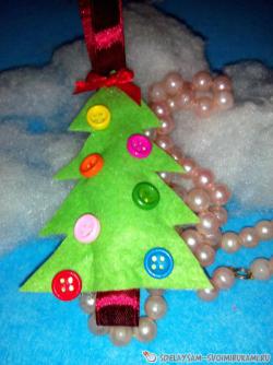 Елочка из вискозной салфетки