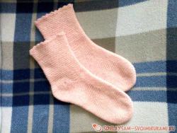 Носочки, связанные крючком