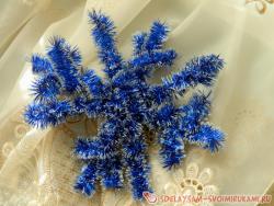 Снежинка из подручных материалов