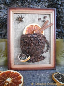 Кофейное панно на кухню