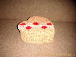 Шкатулка в форме сердца