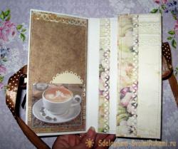 Кофейная открытка-шоколадница