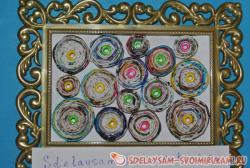 Панно из газетных трубочек