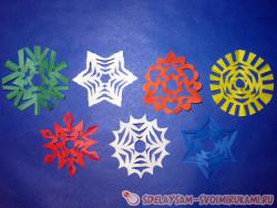 Шестиконечные снежинки