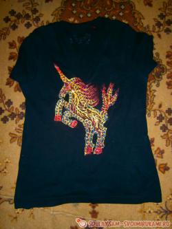 Украшаем одежду изображением коня