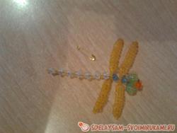 Брошь из бисера «Стрекоза»