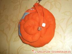 Подушка-улитка для булавок и иголок