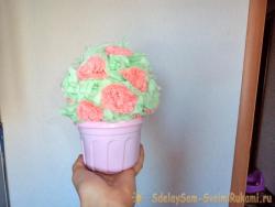 Топиарий из салфеток