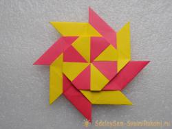 Звезда-трансформер из бумаги