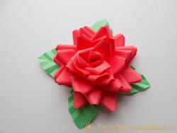 Как сделать розу из бумаги
