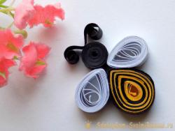 Как сделать пчелку в технике квиллинг