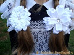 Как сделать бант на Последний звонок своими руками