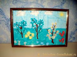 Объемная аппликация «Весна»