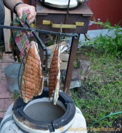 Горбуша наизнанку, запечённая в тандыре