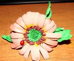 Изготовление заколки с цветами из фоамирана