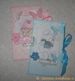 Конверты ручной работы на рождение малышей