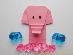 Как сделать слоника в технике оригами