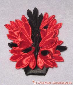 Божья коровка из лент