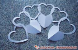 Гирлянды в виде сердечек